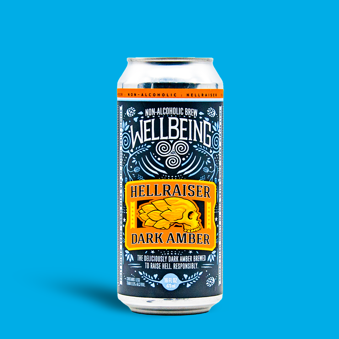 Hellraiser Dark Amber Non-Alcoholic - Wellbeing Brewing